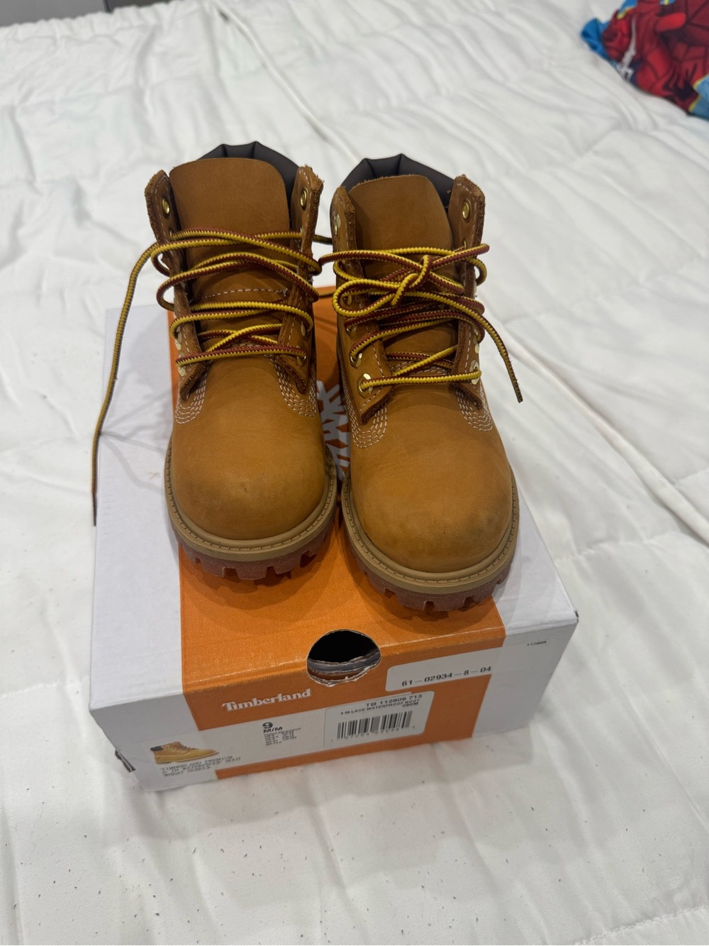 Timberland Kids Wheat Brown Lace-Up Work Boots